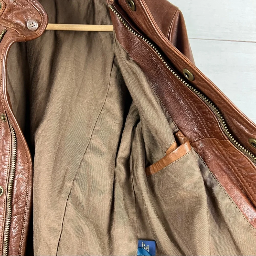 Polo Ralph Lauren Leather Jacket Size 8 - Picture 4 of 8